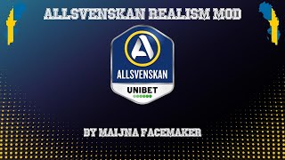 FIFA 22 Allsvenskan Realism Mod by Maijna v 10 [upl. by Eimaral73]