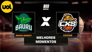 NBB CAIXA MELHORES MOMENTOS BAURU 94 X 59 CAXIAS [upl. by Drislane]