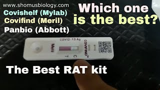 The best rapid antigen covid test kit  Mylab vs Meril vs Panbio covid rapid antigen test kit [upl. by Nauqes]