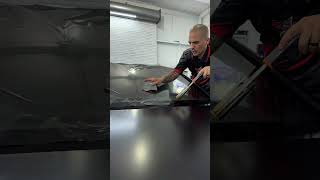 Window Tinting NY torch shrinking windowtint lamborghini automobile asmr shorts [upl. by Nivlen]