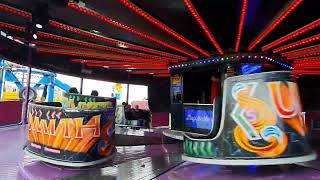 Smiths Ultimate Waltzer Blackheath Common Funfair 2022 funfair fairground funfairrides waltzer [upl. by Annaxor]