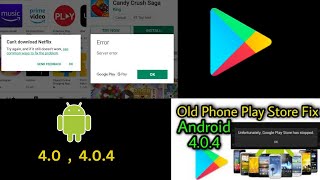 Galaxy Tab andriod 404 play store error  Old Phones Android 404 Play Store Fix [upl. by Clay516]