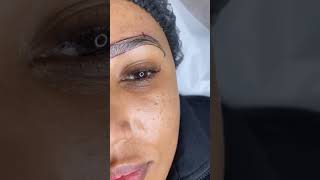 Microshading technique gave her eyebrows a more defined and bold look 🤎 microshading [upl. by Dillie637]