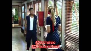 Rebelde 2 PeLice Brigam e Se Beijam [upl. by Cheffetz]