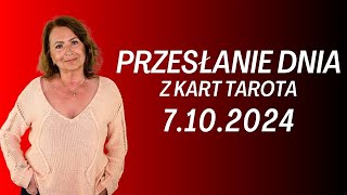 PRZESŁANIE DNIA z kart Tarota 7102024  Joanna Stawińska przesłaniednia kartadnia [upl. by Pfaff153]