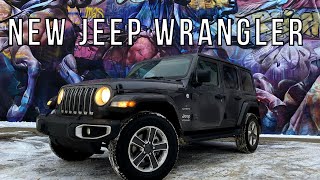 NEW 2021 Jeep Wrangler Sahara Unlimited Review  The ULTIMATE daily driver [upl. by Enerak]