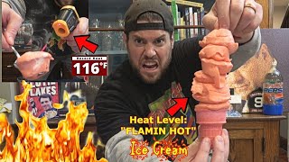 The Worlds HOTTEST quotHottestquot Ice Cream Cone Molecular Gastronomy  LA BEAST [upl. by Euqinaj154]