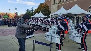 Marching Illini Drumline Pregame Performance November 11 2023 Part 2 [upl. by Ayokahs202]