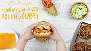 Receta 08  Hamburguesa de Pollo al Curry [upl. by Willette]