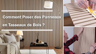 Comment Installer Facilement des Panneaux en Tasseaux Bois et Créer un Mur Tasseau Bois Décoratif [upl. by Craig]