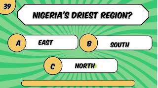 40 General Knowledge Questions on Nigeriageneral knowledge quiz factsgeneralknowledgequiz [upl. by Mackie]