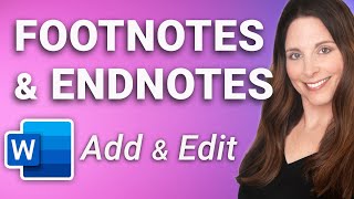 Footnotes in Word  Insert Customize Convert amp Delete Footnotes and Endnotes  StepByStep [upl. by Irodim]