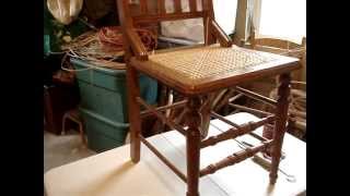 Chair Caning Tips  Weaving at correct table height [upl. by Alehc459]