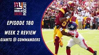 New York Giants 18  21 Commanders  Week 2 Review [upl. by Shute]