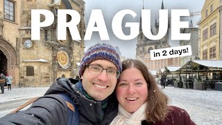 The Best TWO DAYS IN PRAGUE Things to do CHRISTMAS MARKETS  Delicious CZECH FOOD [upl. by Sairtemed513]