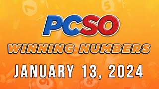 P662M Jackpot Grand Lotto 655 2D 3D 6D and Lotto 642  January 13 2024 [upl. by Cristine]