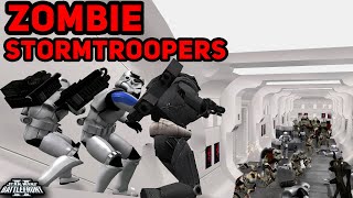 Star Wars Battlefront 2 But Its Zombie Death Troopers Vs The Galactic Empire Battlefront 2 [upl. by Grunberg625]