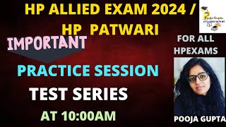 LETS SOLVE IMPORTANT QUESTIONS  FOR ALL HP EXAMS  HPPSC [upl. by Emmy]