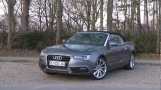 Essai Audi A5 Cabriolet 30L V6 TDi 204ch multitronic [upl. by Nylirak435]