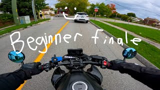 Beginner Rider Ep 7  The Finale  2023 Honda CB500F Akrapovic [upl. by Allison]