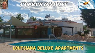 Loutsiana Delux Apartments Ayia Napa Cyprus  Refurbishment Underway [upl. by Ahsilad]