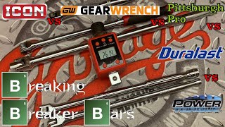 Breaking Breaker Bars How strong ICON vs Pittsburgh vs GearWrench and More [upl. by Estelle324]