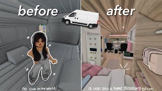 I Transformed a Work Van into a Mobile Home 🚐  Bloxburg Roleplay  wvoice [upl. by Lamphere]