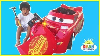 Disney Cars 3 Lightning McQueen Battery Powered Power Wheels for kids [upl. by Lua]