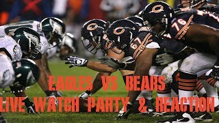 EAGLES VS BEARS LIVE PLAY BY PLAY amp REACTION [upl. by Nwahsan938]