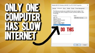 When only one computer has slow internet [upl. by Twedy]