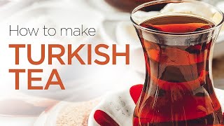 How to Make Turkish Tea 1 MINUTE RECIPE shorts [upl. by Leivad]