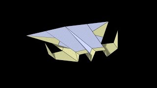 Jupiter Paper Airplane 3D Folding [upl. by Akived315]