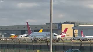 Air india 787  Take Off  London Heathrow [upl. by Nylarac]