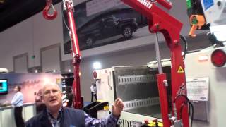 MaxiLift M50 Bumper Mounted Crane At NTEA Work Truck Show [upl. by Midge]