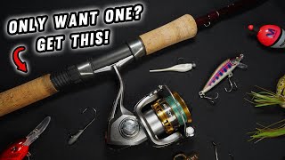 The Best ALL AROUND Fishing Rod amp Reel For Everything With BrandsModels [upl. by Sirotek976]