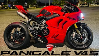 Ducati Panigale V4S  LOUD MOTO GP SOUND  WSBK Spark Titanium Exhaust  BST Carbon Wheels [upl. by Arri603]