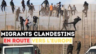 Migrants clandestins au Maroc sur la route pour LEurope  la triste réalité [upl. by Adkins253]