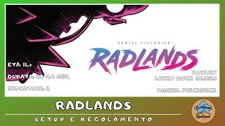 Radlands  setup e regolamento in italiano tutorial BOARD GAME [upl. by Mosier]