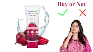 Mamaearth Beetroot Gentle Face Wash  mamaearth face wash for pink glow  Buy or not  Honest review [upl. by Aznofla]