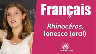 Rhinocéros Ionesco  préparation à loral  Français  1re  Les Bons Profs [upl. by Annawahs906]