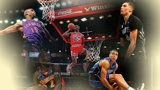 Top 10 Best NBA All Star Dunk Contest Dunks  ALL TIME 1984  2016 [upl. by Marshall]