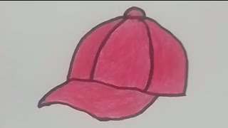 How To Draw A Cap Step By Step Cap Drawing Easy [upl. by Dowdell]