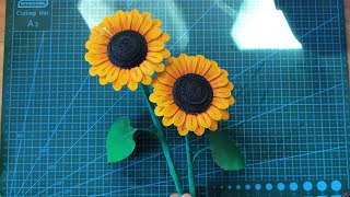 Paper Quilling Sunflower LeavesHow to make Paper Quilling Sunflower Leaves [upl. by Nref]