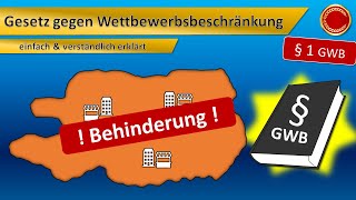 § 1 GWB  Gesetz gegen Wettbewerbsbeschränkung  👨🏼‍🎓 EINFACH ERKLÄRT 👩🏼‍🎓 [upl. by Nosiddam]