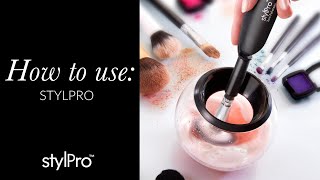 How to Use StylPro Makeup Brush Cleaner  Make Up Brush Cleaner Hacks [upl. by Nogam]