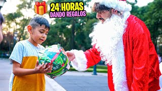 24 HORAS DANDO REGALOS A NIÑOS 🎁 en la calle [upl. by Hettie]