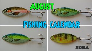 August fishing calendar [upl. by Meredithe972]