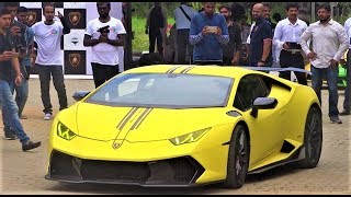 Lamborghini Huracan With Vorsteiner Kit in Bangalore 2018 [upl. by Nigrom]