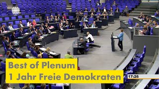 Best of Plenum 1 Jahr Freie Demokraten im Bundestag [upl. by Eentirb]