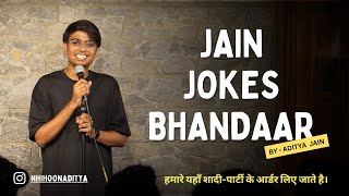 Jain Jokes Bhandaar  Stand up comedy by Aditya [upl. by Meerek74]